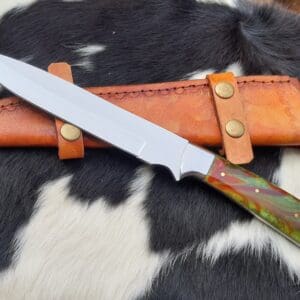 Custom made Damascus steel fillet knife