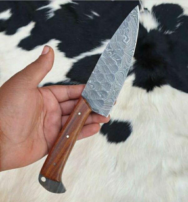 Custom made Damascus steel chife knife