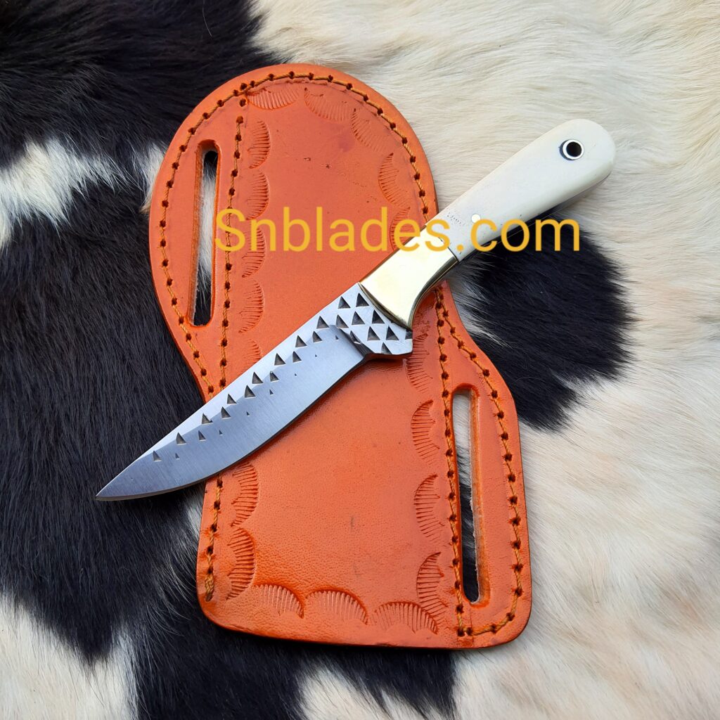 Custom Rasp Handles Custom Handmade Rasp steel skinner knife - SN Blades