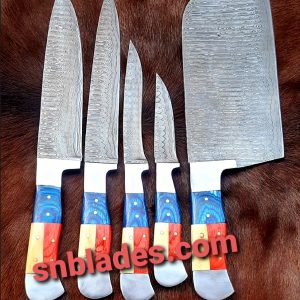 Five kitchen knifes set