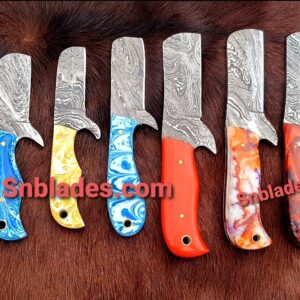 Handmade Damascus Steel 8 Cowboy bull cutter and Skinner Knife/Cowboy knifes 2022