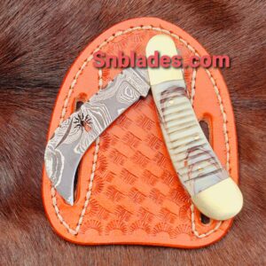 Handmade Damascus Steel IBEW Hawksbill lineman Folding knife/lineman knife 2022