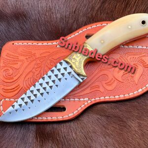 Handmade Rasp steel Cowboy Skinner knife/Cowboy Skinner knife Best Gift for Christmas 2022