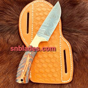 Handmade Damascus steel cowboy skinner knife 2023
