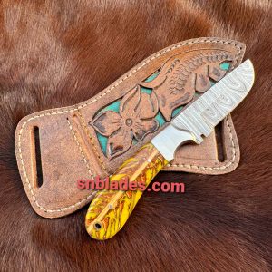 Handmade Damascus steel cowboy skinner knife 2024