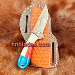 Damascus Steel Cowboy Knife